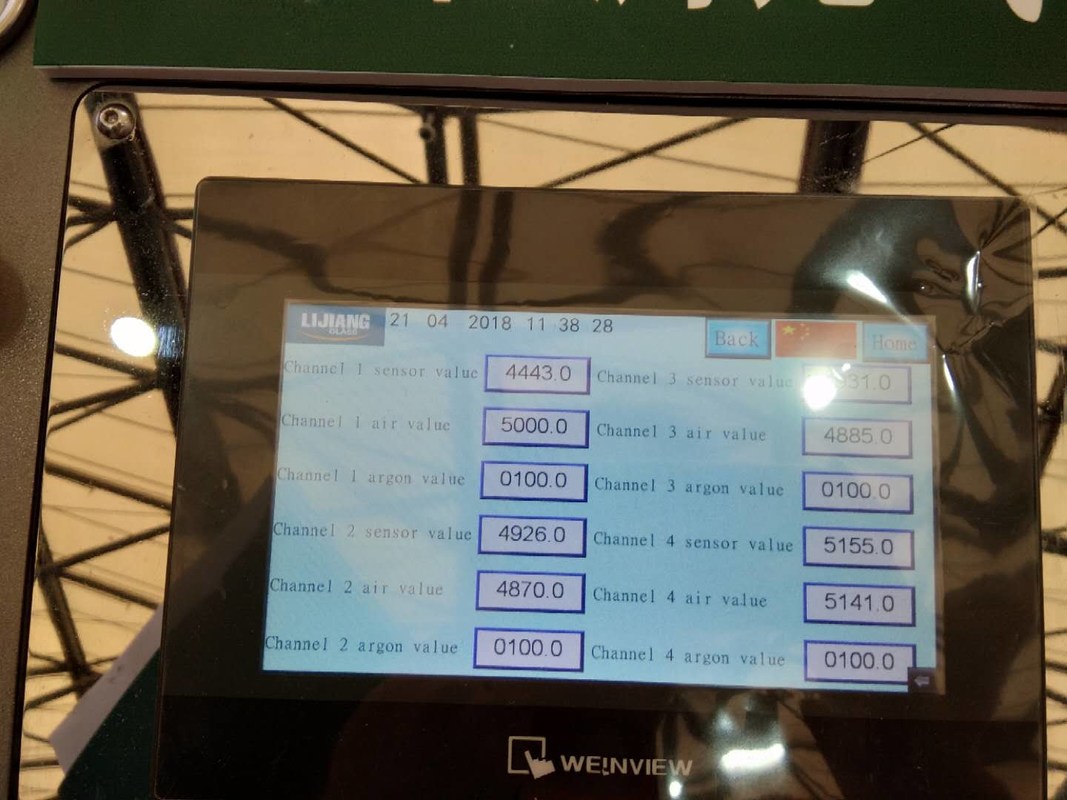 Ручная машина завалки газа аргона с экраном касания для делать стекло двойного остекления