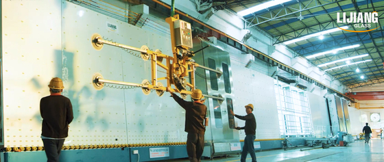 стиральная машина стеклянной производственной линии громоздк 60mm изолируя вертикальная стеклянная
